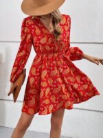 Rochie Scurta Jacklin Rosie cu Print Geometric - imagine 3