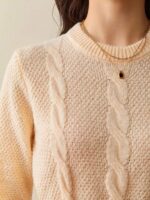 Rochie Scurta Tricotata Irma Bej - imagine 4