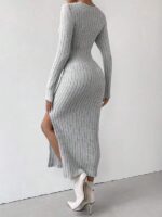 Rochie Midi Harrye Gri - imagine 2