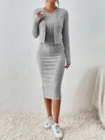 Compleu cu Rochie Beryl Gri