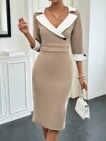 Rochie Midi Elisive Bej