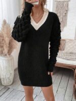 Rochie Scurta Tricotata Zabina Neagra