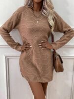 Rochie Scurta Tricotata Armisa Maro - imagine 5