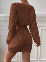 Rochie Scurta Tricotata Castila Maro - imagine 2