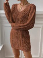 Rochie Scurta Tricotata Castila Maro - imagine 3