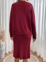 Compleu Midi Tricotat Augustela Grena - imagine 2