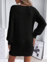 Rochie Scurta Tricotata Etiola Neagra - imagine 2