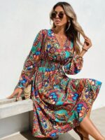 Rochie Midi Dahlia Multicolora - imagine 3