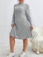Rochie Scurta Sivi Gri - Marimi Mari