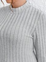 Rochie Scurta Sivi Gri - Marimi Mari - imagine 3