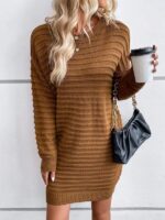 Rochie Scurta Tricotata Taylor Maro - imagine 4