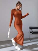 Rochie Lunga Hamida Caramizie - imagine 4