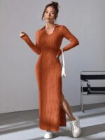 Rochie Lunga Hamida Caramizie - imagine 3