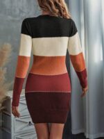 Rochie Scurta Tricotata Ninetta Multicolora - imagine 7