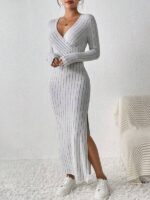 Rochie Lunga Marks Gri - imagine 3