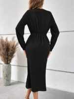 Rochie Midi Edelina Neagra - imagine 2
