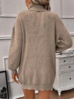 Rochie Scurta Tricotata Minelle Maro - imagine 3