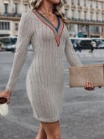 Rochie Scurta Milva Gri - imagine 3