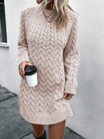 Rochie Scurta Tricotata Mioara Roz