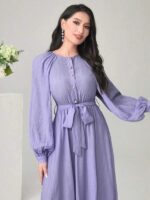 Rochie Lunga Marita Lila - imagine 3