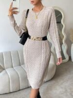 Rochie Lunga Tricotata Telea Maro