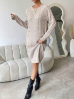 Rochie Lunga Tricotata Telea Maro - imagine 4