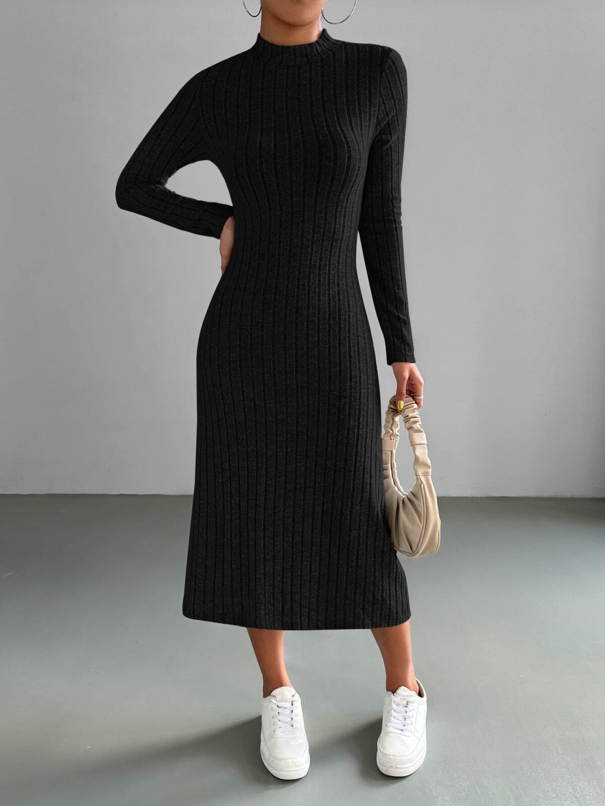 Rochie Lunga Lova Neagra - imagine 6