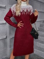 Rochie Scurta Tricotata Hannie Grena