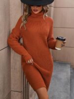 Rochie Scurta Tricotata Matea Caramizie - imagine 3