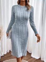 Rochie Midi Tricotata Christal Gri