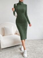 Rochie Lunga Severinna Khaki - imagine 4
