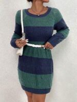 Rochie Scurta Tricotata Bells in Dungi - imagine 4