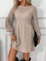 Rochie Scurta Tricotata Jacob Maro - imagine 5