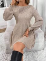 Rochie Scurta Tricotata Jacob Maro - imagine 4