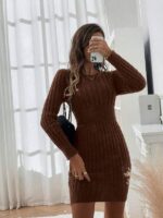Rochie Scurta Tricotata Faia Maro - imagine 5