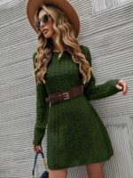 Rochie Scurta Tricotata Lutz Khaki