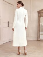 Rochie Lunga Marense Alba - imagine 2
