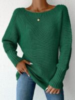 Pulover Tricotat Paola Verde - imagine 4