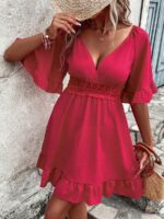 Rochie Scurta Helka Roz - imagine 3