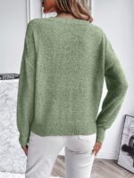 Pulover Tricotat Maxina Verde - imagine 2