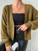 Cardigan Tricotat Felissa Maro Cu Nasturi - imagine 4