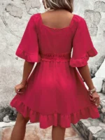 Rochie Scurta Helka Roz - imagine 2