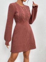 Rochie Scurta Tricotata Chrissy Roz