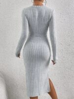 Rochie Midi Zofie Gri - imagine 2