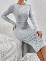 Rochie Midi Zofie Gri - imagine 5