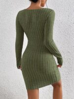 Rochie Scurta Catherin Khaki - imagine 2