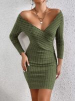 Rochie Scurta Catherin Khaki - imagine 3