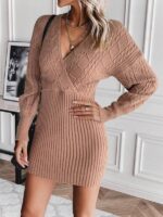 Rochie Scurta Tricotata Nathaly Roz - imagine 3