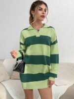 Rochie Scurta Batista Verde - imagine 3
