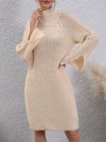Rochie Midi Tricotata Zanaida Bej